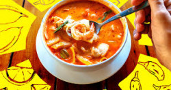 Thai Soup Thick(Chicken/Prawn)